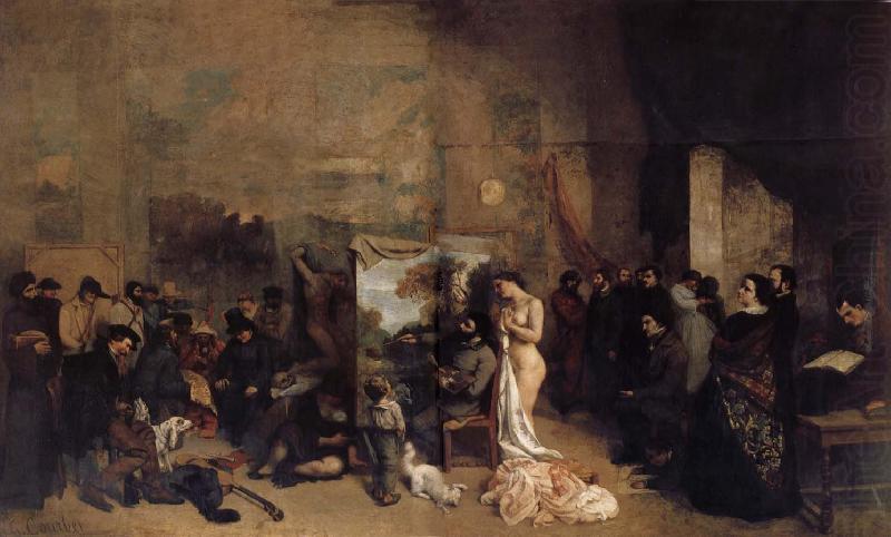 The Studio of the Painter, Gustave Courbet